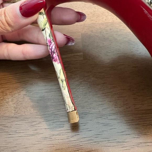 Christian Louboutin Pigamule 120 Floral Watersnake Heel Mule Sandals Heels - Picture 10 of 12